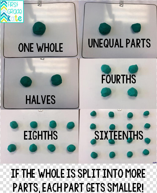 1st Grade Fractions Playdough  HD Png DownloadTransparent PNG