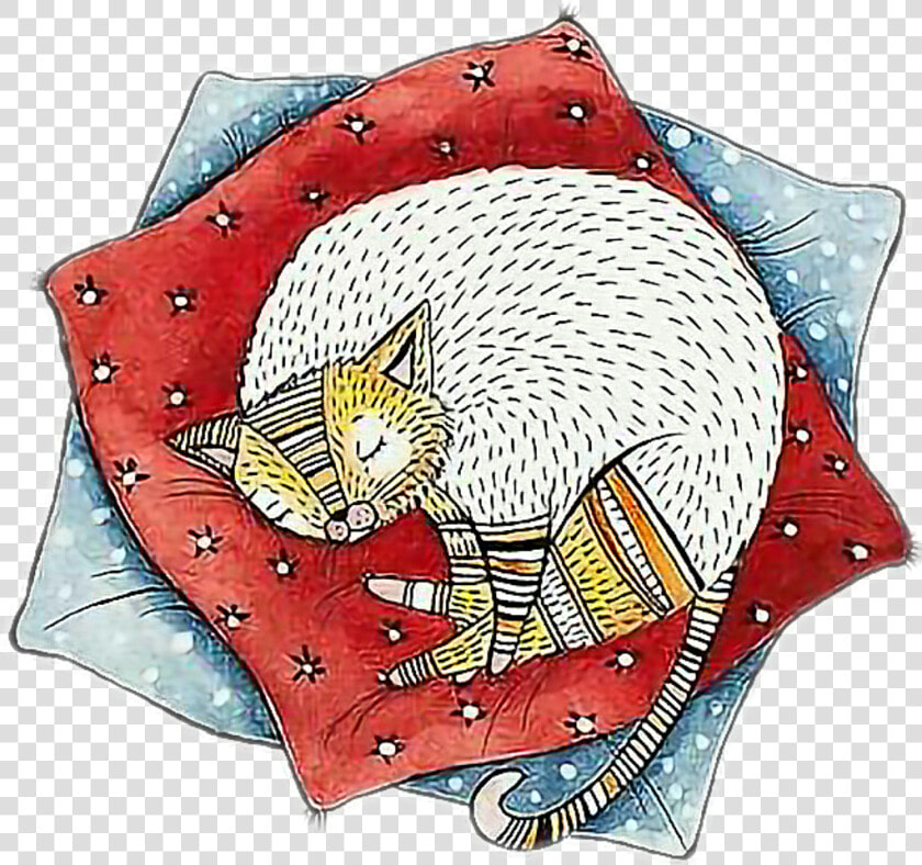 Ftecats Sleeping Cat Cute Animals Picsart   Porcupine  HD Png DownloadTransparent PNG