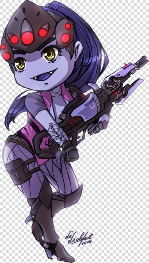 Overwatch Chibi Widowmaker   Png Download   Widowmaker Overwatch Chibi  Transparent PngTransparent PNG