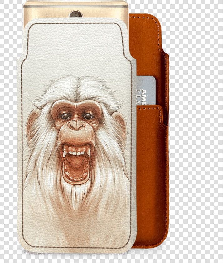 Dailyobjects Twam Monkey Real Leather Sleeve Case Cover   Angry Monkey  HD Png DownloadTransparent PNG