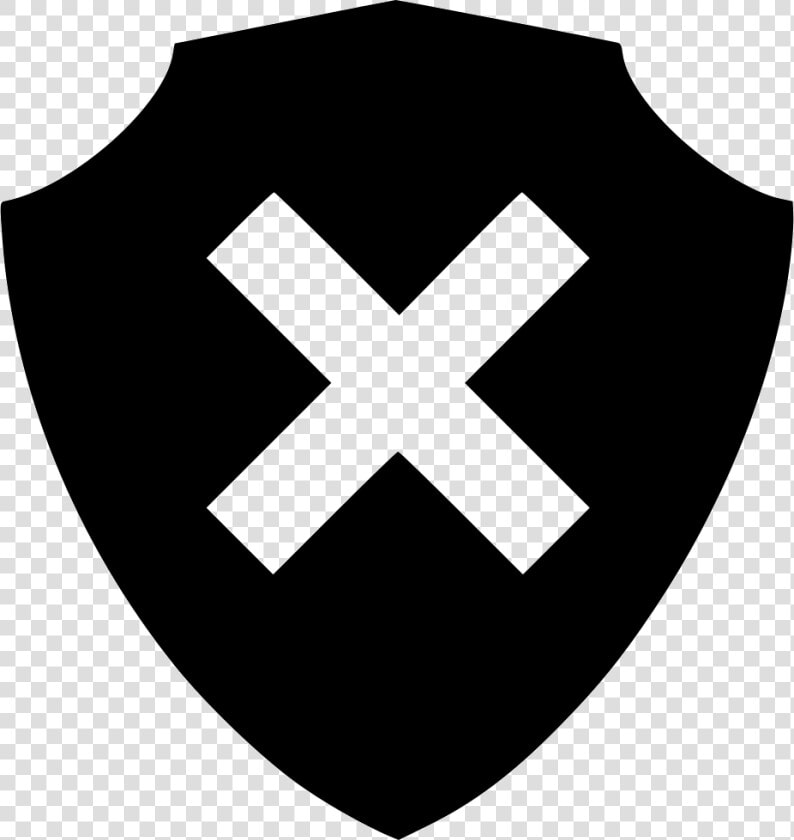 Shield Protect Unsecure Attack   X Icon Noun Project  HD Png DownloadTransparent PNG