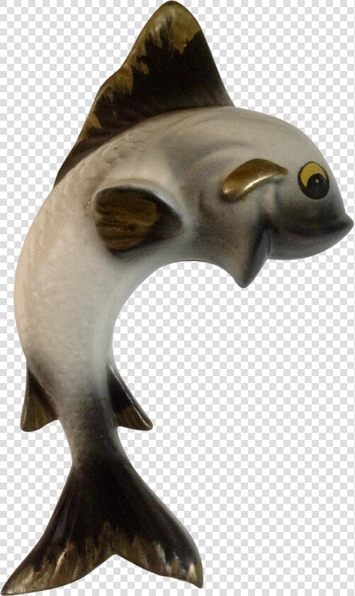 Vintage Jumping Fish Wall Pocket Ceramic Planter Vase   Statue  HD Png DownloadTransparent PNG