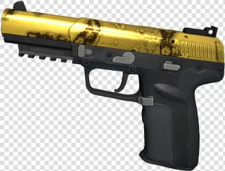 Five Seven Gold Corrosion  HD Png DownloadTransparent PNG