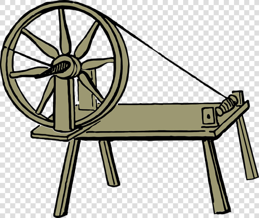 Spinning Wheel  Yarn  Wool  Wheel  Vintage  Spinning   Spinning Wheel Clipart  HD Png DownloadTransparent PNG