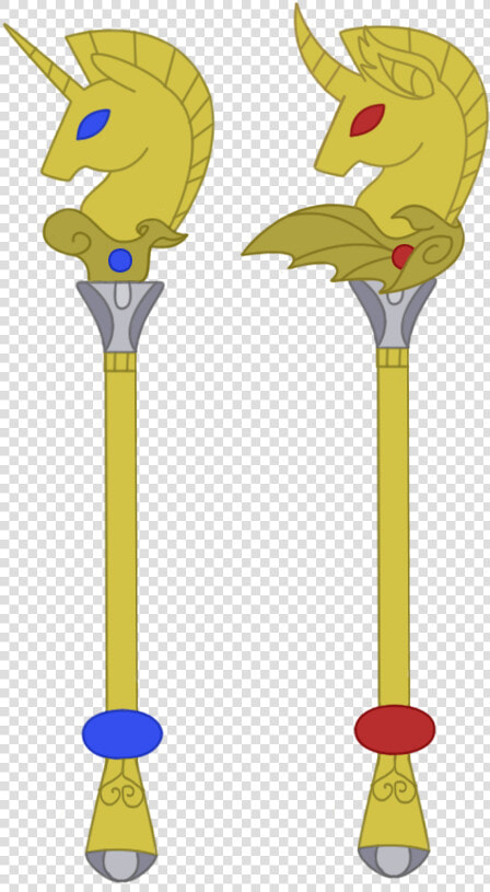 Unicorn And Batpony Scepter By Darckvampireneko On  HD Png DownloadTransparent PNG