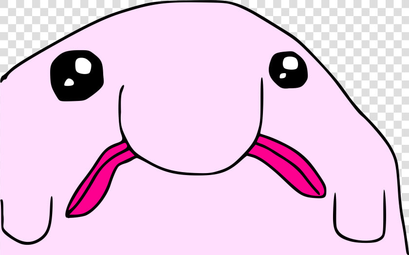 White Pink Black Nose Mammal Cartoon Vertebrate Head   Big Nose Pink Cartoon Character  HD Png DownloadTransparent PNG