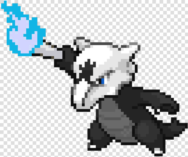 Surfingkyogre On Twitter   Pokemon Alolan Marowak Pixel  HD Png DownloadTransparent PNG