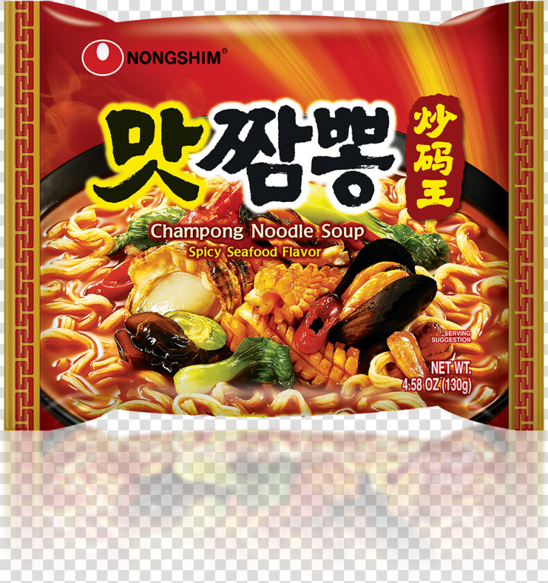 Noodles Clipart Korean Raman   Nongshim Champong Noodle Soup Spicy Seafood Flavor  HD Png DownloadTransparent PNG