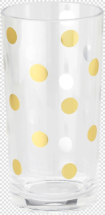 Kate Spade Acrlyic Glass W  Gold Dots   Pint Glass  HD Png DownloadTransparent PNG