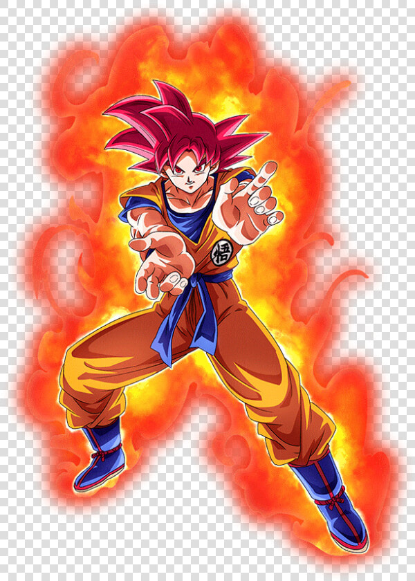 Antvasima   Goku Ssj God Dokkan Battle  HD Png DownloadTransparent PNG