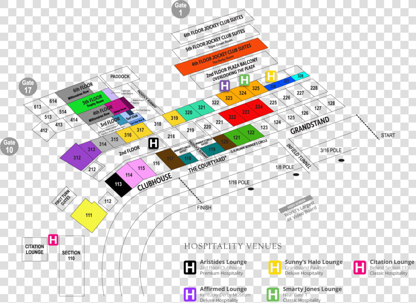 2017 Kentucky Derby Seating Chart   Kentucky Derby Seating Chart 2019  HD Png DownloadTransparent PNG