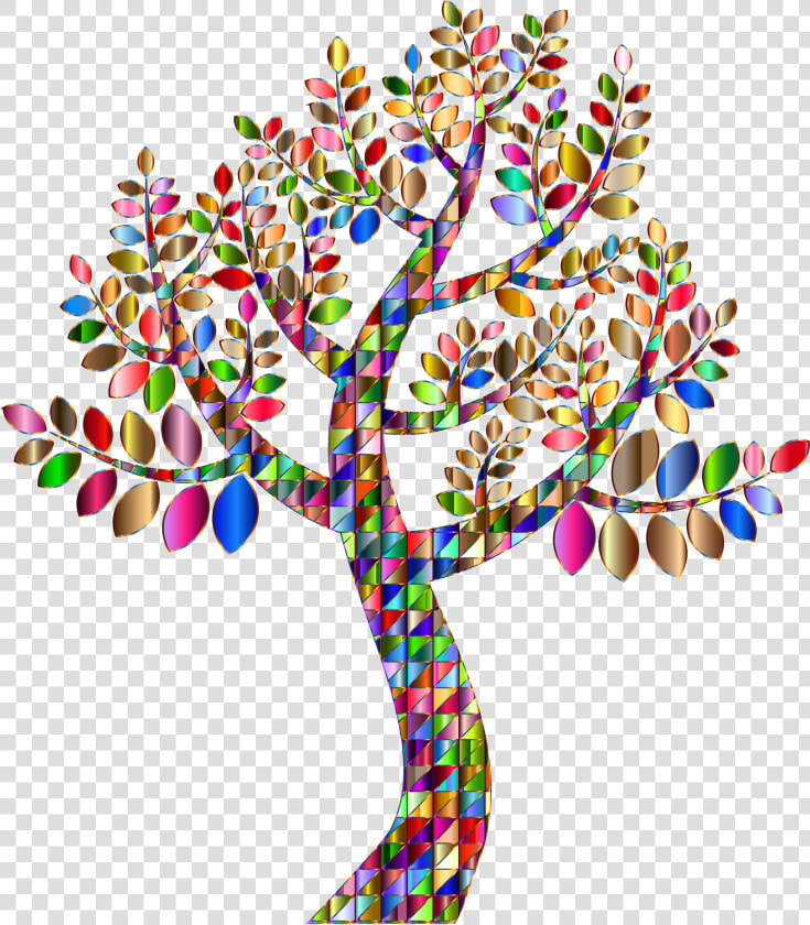 Plant tree trunk   Colorful Family Tree Clipart  HD Png DownloadTransparent PNG