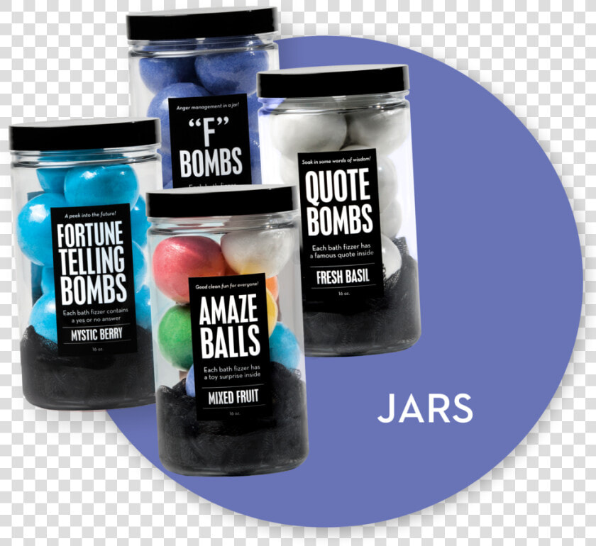 Packaged Bath Bomb Jars  HD Png DownloadTransparent PNG