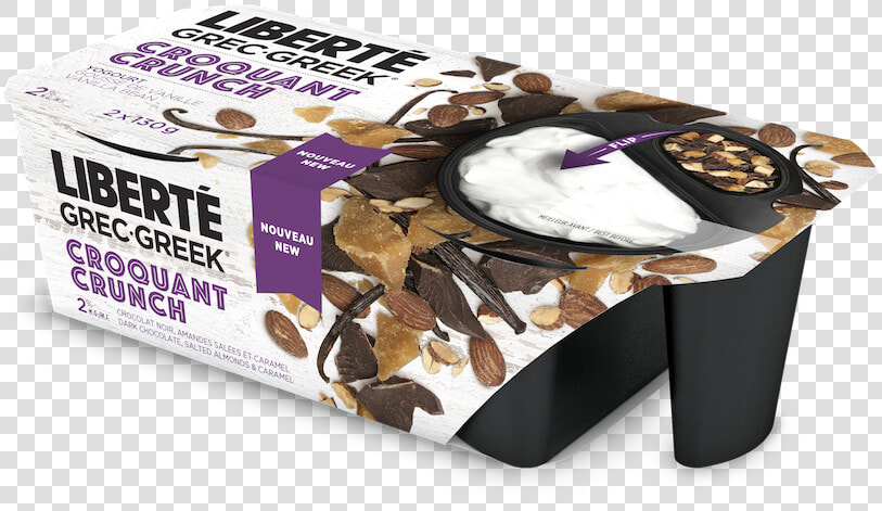 3d Grec2 Croquant Newdie 2x130g Choco Amandes Caramel   Liberte Greek Yogurt Crunch  HD Png DownloadTransparent PNG