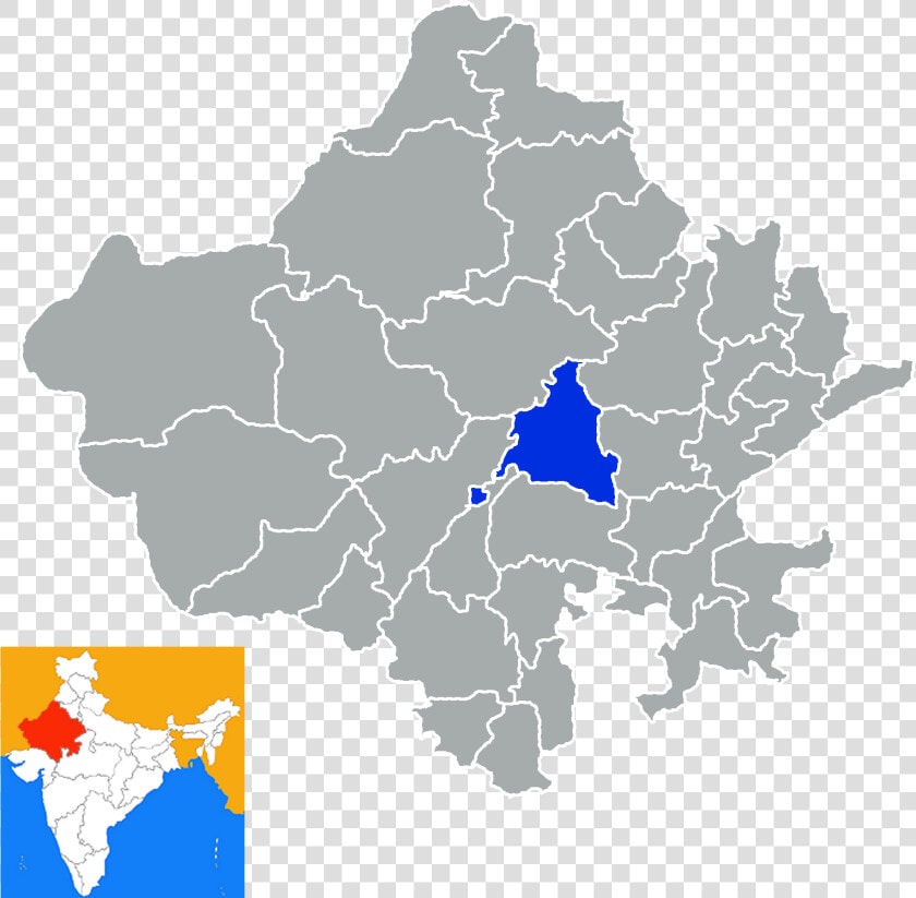 Location Of Ajmer District In Rajasthan   Jaipur In Rajasthan Map  HD Png DownloadTransparent PNG