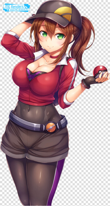 Clip Art Pokemon Go Female Render   Pokemon Go Trainer Girl Xxx  HD Png DownloadTransparent PNG