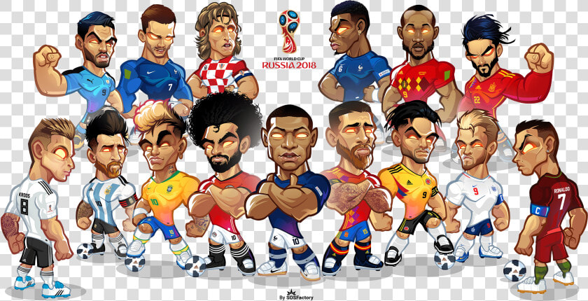 Russia 2018 Dreamteam   World Cup Russia 2018 Mascotization Project  HD Png DownloadTransparent PNG