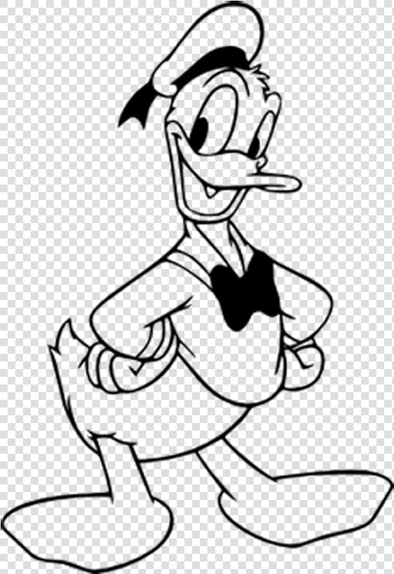 Donald Duck Coloring Pages For Kids   Donald Duck Coloring Pages  HD Png DownloadTransparent PNG