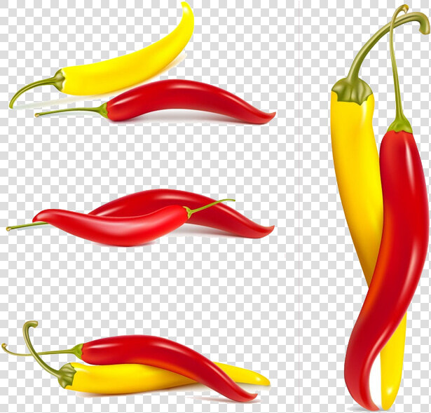 Orange Clipart Chili Pepper   Red Yellow Chilli Peppers  HD Png DownloadTransparent PNG