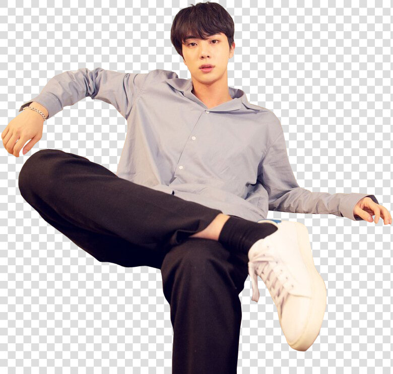 Jin  Overlay  And Png Image   Kim Seokjin Sitting  Transparent PngTransparent PNG