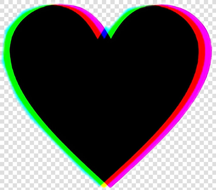  glitch  heart  black  blackheart  cute  tumblr  aesthetic   Heart  HD Png DownloadTransparent PNG