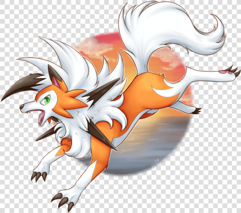 Lycanroc Dusk Form Art  HD Png DownloadTransparent PNG