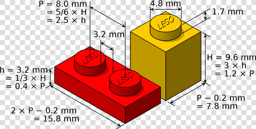 Medidas De Piezas Lego  HD Png DownloadTransparent PNG