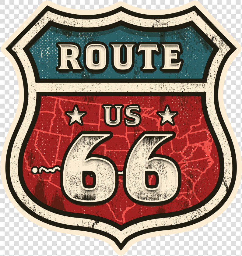 Route 66 Map Of Route Class Lazyload Lazyload Mirage   Route 66 Logo Classic  HD Png DownloadTransparent PNG