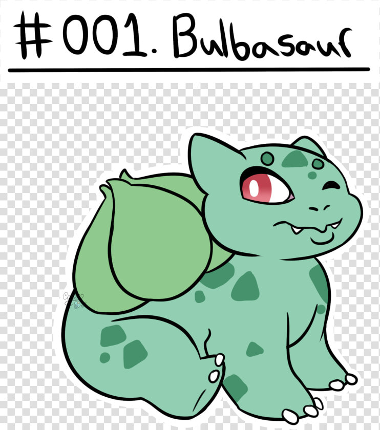 Pokedex   001   Bulbasaur   Cartoon  HD Png DownloadTransparent PNG