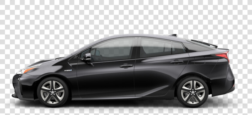 2019 Toyota Prius Xle   2019 Prius Black With Rims  HD Png DownloadTransparent PNG