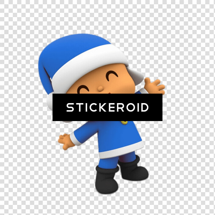 Pocoyo Blue Santa Suit   Pocoyo Christmas  HD Png DownloadTransparent PNG