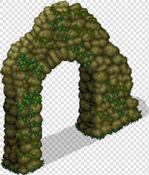 Mossy Ruins Entrance   Grass Pixelart Animation  HD Png DownloadTransparent PNG