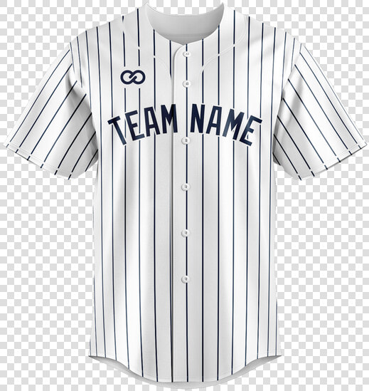 White Pinstripe Baseball Jersey   Baseball Uniform  HD Png DownloadTransparent PNG