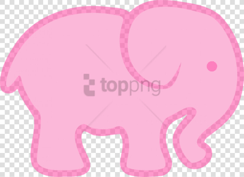 Larger Clipart Baby Elephant   Pink And Green Elephant  HD Png DownloadTransparent PNG