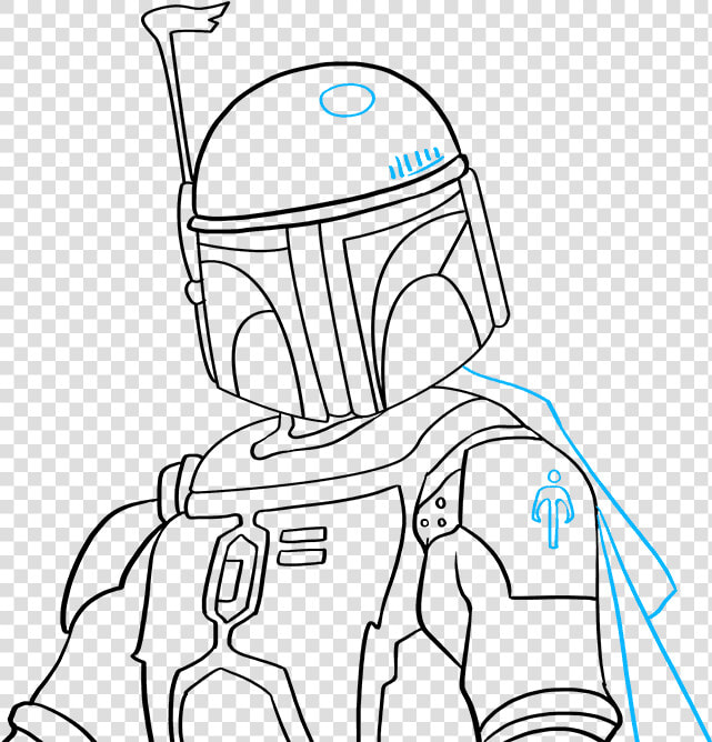 How To Draw Boba Fett   Draw Boba Fett  HD Png DownloadTransparent PNG