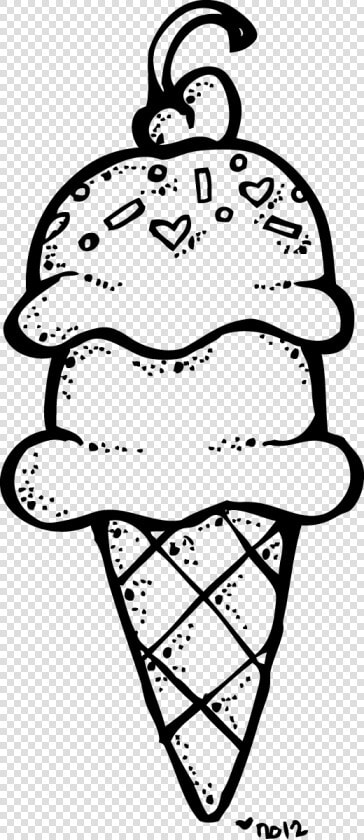 Ice Cream Clipart Black And White 4   Clip Art Ice Cream Black And White  HD Png DownloadTransparent PNG