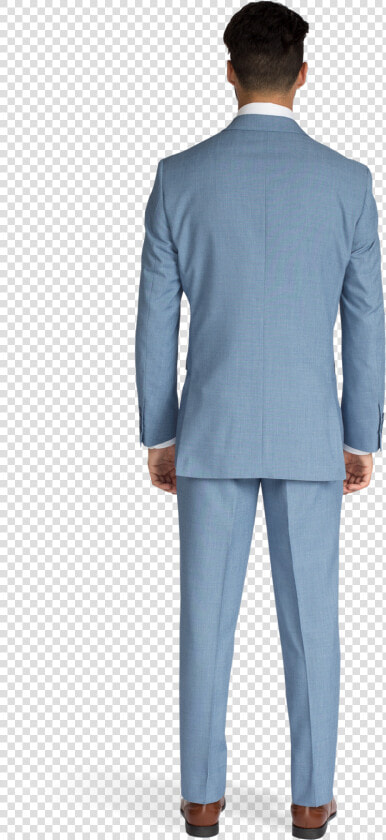 Light Blue Suit Back View   Man With Blue Suit Png  Transparent PngTransparent PNG