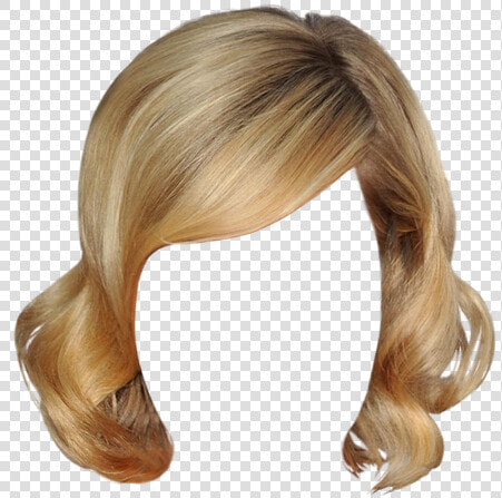  blondewig  wigstickerremix   Blonde Wig Transparent Background  HD Png DownloadTransparent PNG