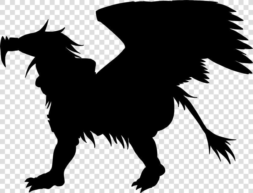 Bird Eagle Fictional Free Picture   Griffin Silhouette Png  Transparent PngTransparent PNG