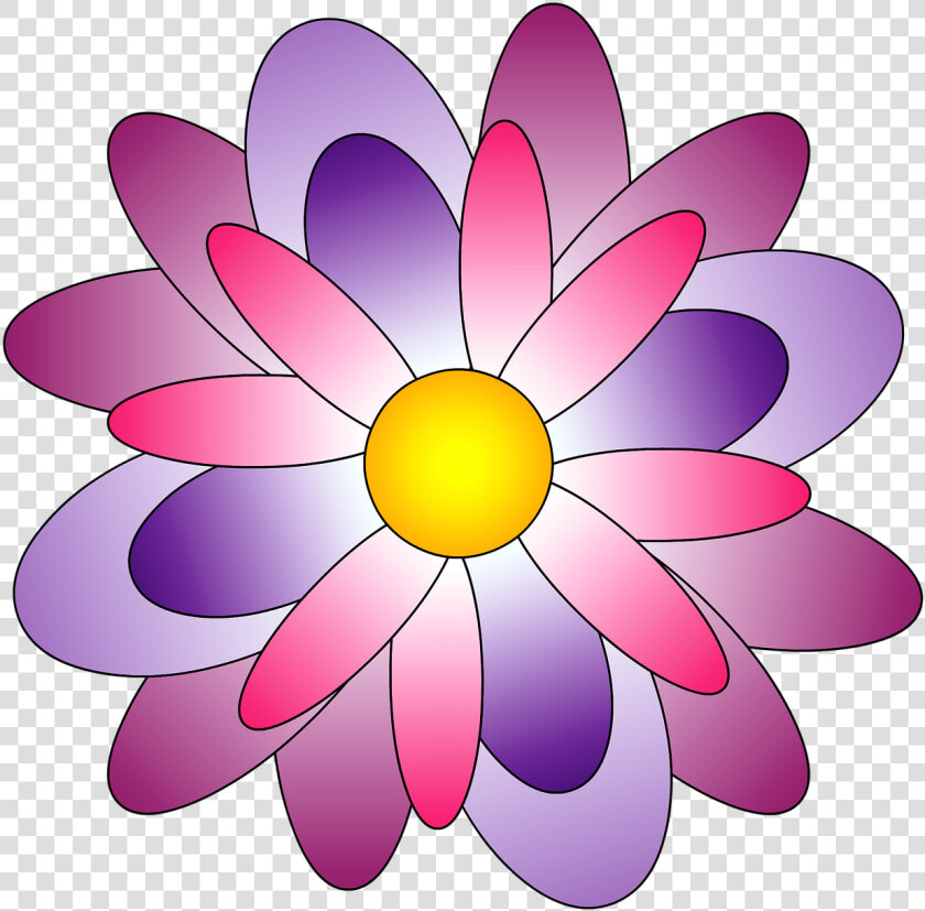 Çiçek Resmi Çizimi Renkli Clipart   Png Download   Flower Color Pink  Transparent PngTransparent PNG