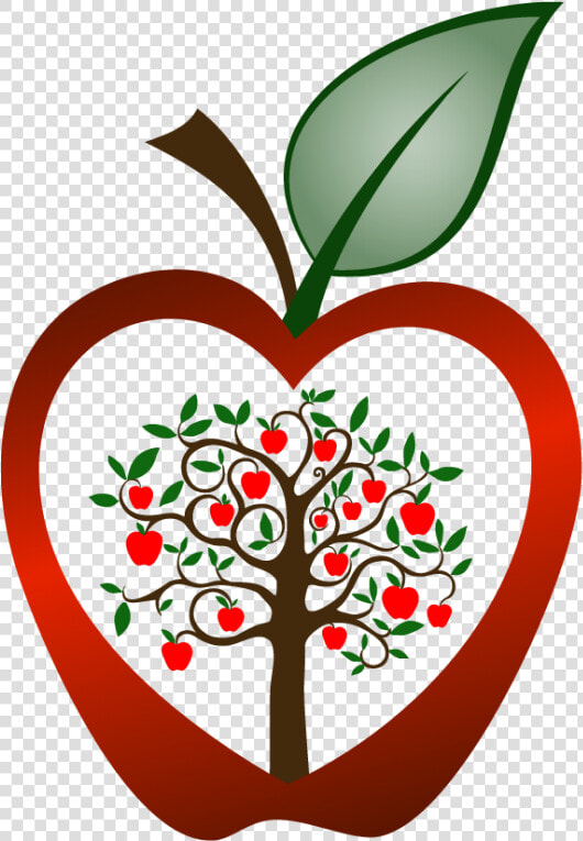 Apple Puns For Teachers   Clip Art Apple Tree Black And White  HD Png DownloadTransparent PNG