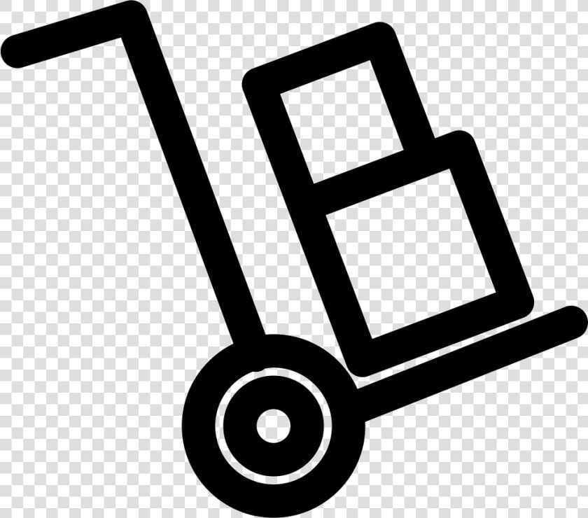 Push Cart With Boxes   Boxes On Trolley Symbol  HD Png DownloadTransparent PNG