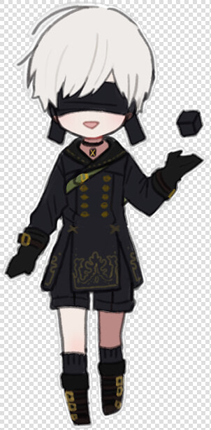 9s Nier Automata Chibi Png  Transparent PngTransparent PNG