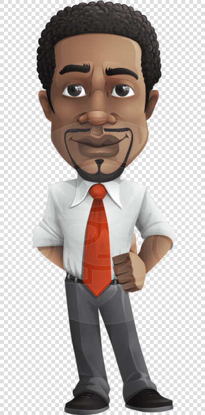 African American Male Character With A Black Hair   African American Cartoon Man  HD Png DownloadTransparent PNG