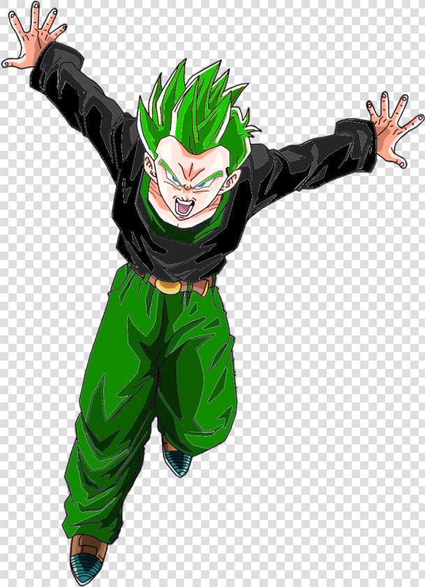 Goten Gt Super Saiyan By Brusselthesaiyan da4hu8d     Goten Super Saiyan Green  HD Png DownloadTransparent PNG