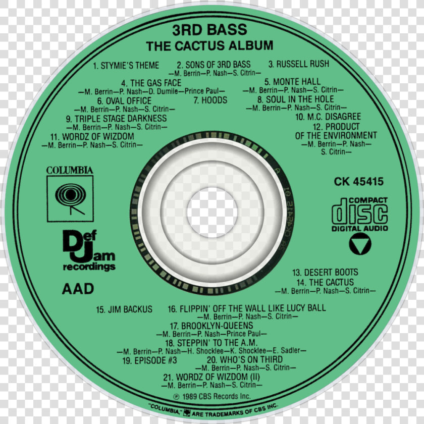 The Cactus Album  1989 Us    3rd Bass The Cactus Album  HD Png DownloadTransparent PNG