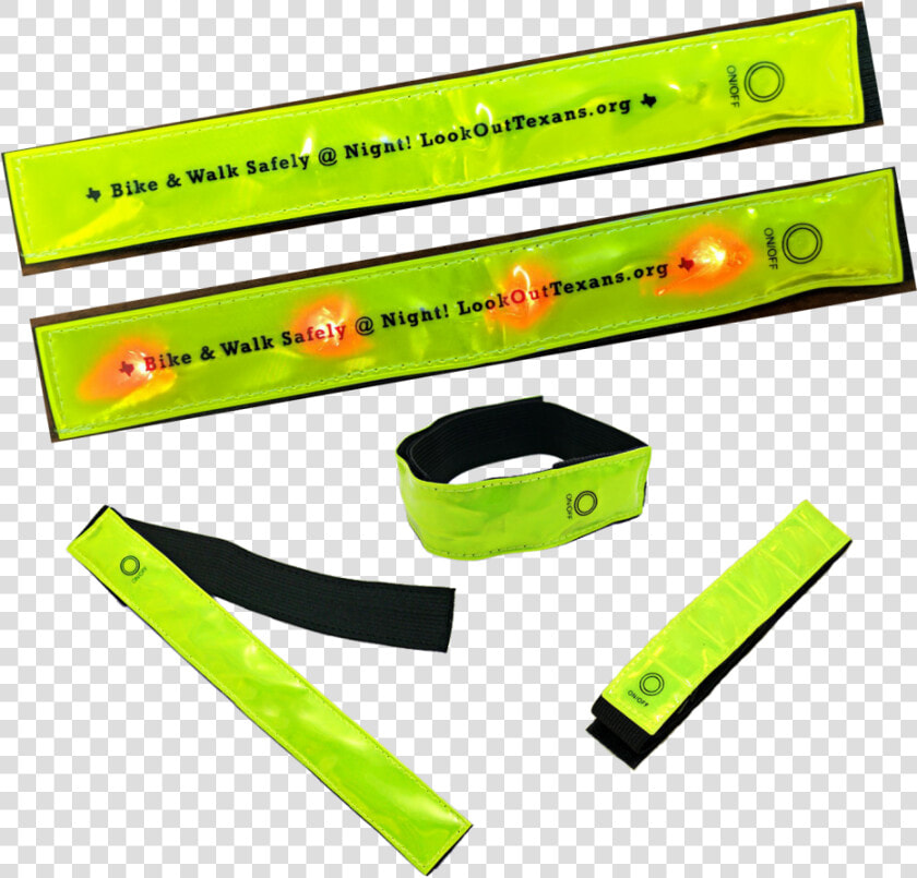 P Ref 1893 Reflective Arm Band With Flashing Leds   Plastic  HD Png DownloadTransparent PNG