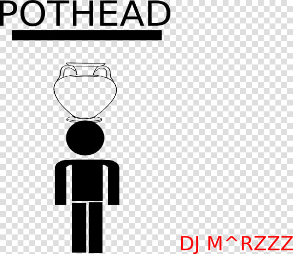 Pothead Svg Clip Arts   Monochrome  HD Png DownloadTransparent PNG