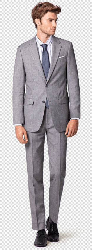 New Grey Wool Blend Suit   Traje Gris  HD Png DownloadTransparent PNG