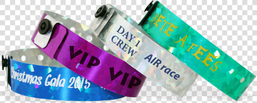 Custom Holographic Wristbands 19 Mm Confetti Title  HD Png DownloadTransparent PNG